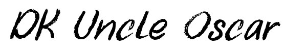 DK Uncle Oscar font preview